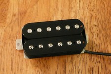 HIGH POWERED BRIDGE HUMBUCKER PICKUP BLACK ALNICO 2 MAGNETS 4 CONDUCTOR WIRE picture