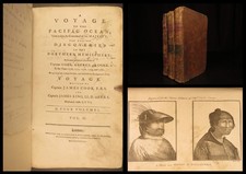 1786 – A Voyage to the Pacific Ocean – James Cook | Leather 3vol Set picture