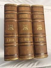 Goethe’s Poetische und Prosaische Werke 1845-47 Cotta 3 Volumes Antique German picture