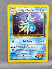 LP Misty's Seadra (Prerelease) 009/132 Holo WoTC Promo Pokemon Atsuko Nishida picture