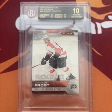 2019-20 TOPPS NOW NHL STICKER ROOKIE Black Label BGS 10 FLYERS MORGAN FROST #62  picture