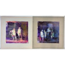 2-Piece Original Mixed Media Art Lot (1997) — Sold as Set picture