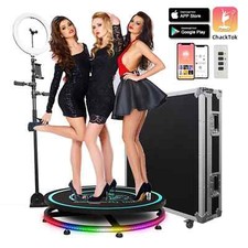 MWE 360 Photo Booth Rotating Selfie Video Platform Spinner Sale Automatic Used picture