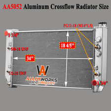 4 Rows Aluminum Radiator For 1982-1991 1990 Chevy GMC 6.2L DIESEL V8 Engines AT picture
