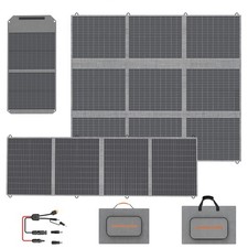 MHPOWOS 100W 200W 400W Watt Portable Solar Panel Blanket Foldable Solar Suitcase picture