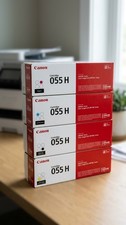 Canon 055H CRG055H Toner Cartridge Set 4 Pack High Yield - Sealed Box-NEW picture