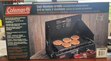 VINTAGE Coleman Cast Aluminum Non-Stick Camp Stove Griddle, Model 5140C700T IOB picture