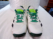 Adidas Men's 9.5 Pickleball Shoes White Green Courtflash Tennis HC JQ0695 picture