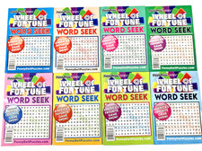 NEW Lot 8 Penny Press Dell WHEEL FORTUNE Word Search Seek Find Puzzle Books picture
