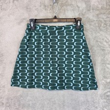 Reformation Skort Womens M Green EcoMove Geometric Built In Shorts Athletic picture