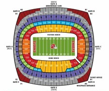 Kansas City Chiefs VS Arizona Cardinals Lower Level Tickets +Red Parking Pass picture