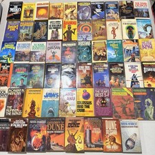 Lot of 57 Vintage Sci-Fi Science Fiction Paperback Books Star Trek Dune Herbert picture