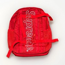 FW18 Red Cordura Supreme Backpack with adjustable straps picture
