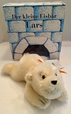2001 Steiff Lars Little Polar Bear 354113 Mohair Germany Box Tags Booklet - NEW picture