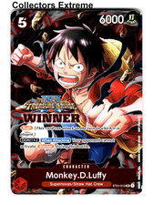 One Piece Promotion Tournament Kit Foil Card ST01-012 Monkey.D.Luffy - Winner picture