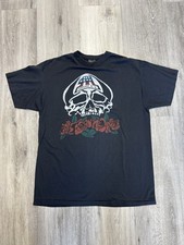 Vintage 1980s Harley-Davidson Grateful Dead Black T-shirt Size Large 2-Sided USA picture