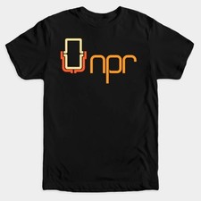 Vintage NPR T-Shirt NPR National Public Radio’s 70’s Logo Tee for Guys picture