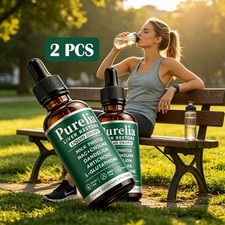 2PCS Purelia Liver Restore Drops – Complete Liver Detox Support Supplement 60ml picture