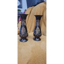 Vintage Lebanon Brass Vases picture
