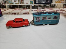 Vintage Japan Tin Litho Car W/ House Trailer Nice picture