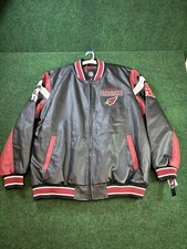Arizona Cardinals Leather Varsity Jacket Mens 2XL NFL G-lll Big Logo ERROR picture
