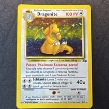 Swirl  Dragonite 4/62 Fossil Holo Rare Italian Pokemon picture