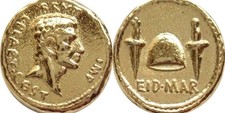Brutus Eid Mar, Assassination of Caesar Roman REPLICA REPRODUCTION COIN GP picture