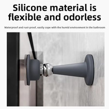 Silicone Door Stopper Strong Suction No-Drill Wall & Floor Protector picture