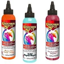 Unicorn Spit - Gel Stain & Glaze Paint in One, Phoenix Fire, Pixie Punk Pink... picture
