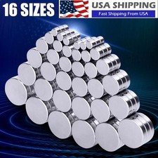 Small Large Round Neodymium Magnets N52 Super Strong Rare Earth Magnet LOT 5-100 picture