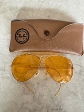 1980's VINTAGE B&L RAY-BAN ALL-WEATHER AMBERMATIC SHOOTING SUNGLASSES NrMINT picture