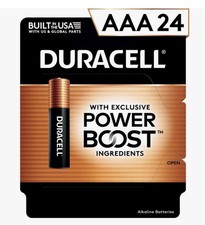 TWO 24 Packs (48) Duracell W/Power Boost AAA MFR Sealed Batteries Exp 03/2037 picture