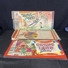 1956 Chutes & Ladders Board Game & 1962 Candyland Board Game - Please Read picture