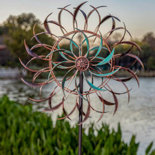 Wind Spinner Metal Large Kinetic Wind Sculpture Spinner Yard Art Outdoor Decor picture