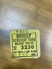 BRAND NEW HENRY STRAIGHT THRU RELIEF VALVE 5230 picture