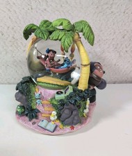 Vintage Disney Lilo and Stitch Musical Snow Globe Plays “Aloha Oe