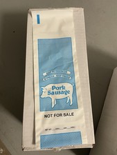 1000 GROUND PORK SAUSAGE MEAT FREEZER CHUB Butcher BAGS 1 LB Pound Not For Sale picture