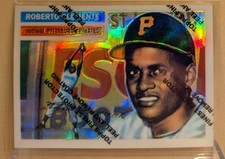 1998 Topps FINEST CHROME REFRACTOR #2 Roberto Clemente 1956 HOF RARE PARALLEL picture