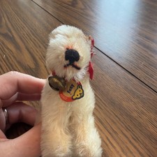 Vtg. Steiff Mohair Dog “Foxy