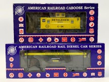 RMT Bethlehem Steel Powered RDC Rail Diesel Car + C-04 Caboose O Gauge Boxed picture