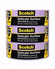 Scotch 2080-36NC Pink Surface Painters Tape 1.41 W in. x 60 L yd (3 PACK) picture
