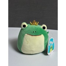 NWT Squishmallow Baratelli Frog Prince Crown Plush Toy 5
