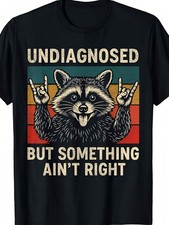 Men'S Funny Raccoon Graphic T-Shirt - 