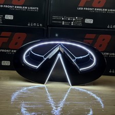🟢2010-2013 INFINITI G37 BLACK Led Emblem white led NEW GLOSS BLACK SEDAN🟢 picture