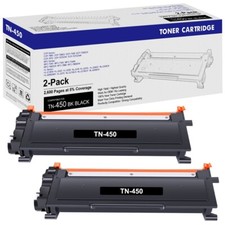 NEW TN450 TN-450 High Yield Toner Cartridge For Brother Replacement - 2PK picture