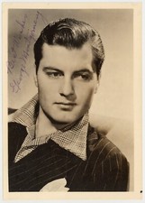 George Montgomery 1938 Hand Signed 5x7 American Hunk Western Actor Photo J14289 picture