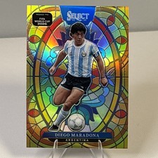 Panini 2025-26 Select FIFA Stained Glass Case Hit Diego Maradona Argentina #23 picture
