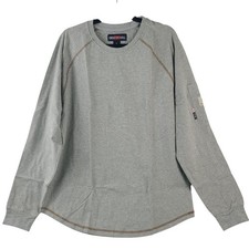 NEW Bocomal Men's Fire-Resistant Long-Sleeve Shirt Sz L Gray UL Certified picture