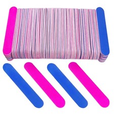 Sumind 100 Pcs Nail File Professional 3 Inch (Pack of 100), Blue and Pink picture