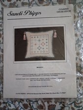Vintage Sandi Phipps 988 Reno Cross Stitch Pillow Kit 30988 12